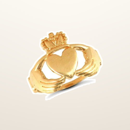IT_ROLE:studio_clean | 9ct Yellow Gold Claddagh Ring