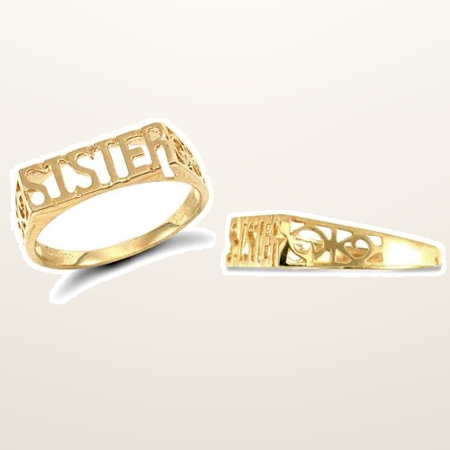 IT_ROLE:studio_clean | 9ct Yellow Gold Sister Ring