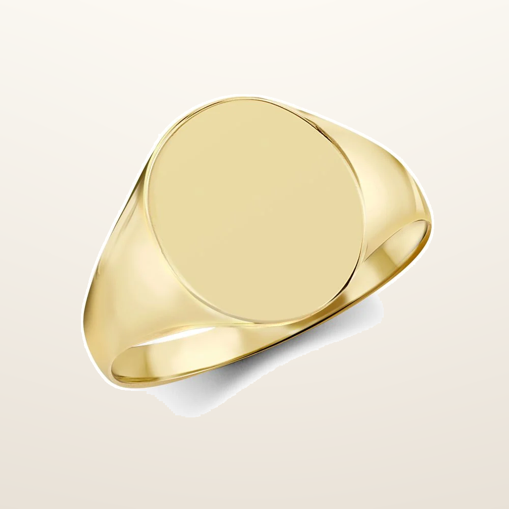 IT_ROLE:studio_clean | 9ct Yellow Gold Signet Ring