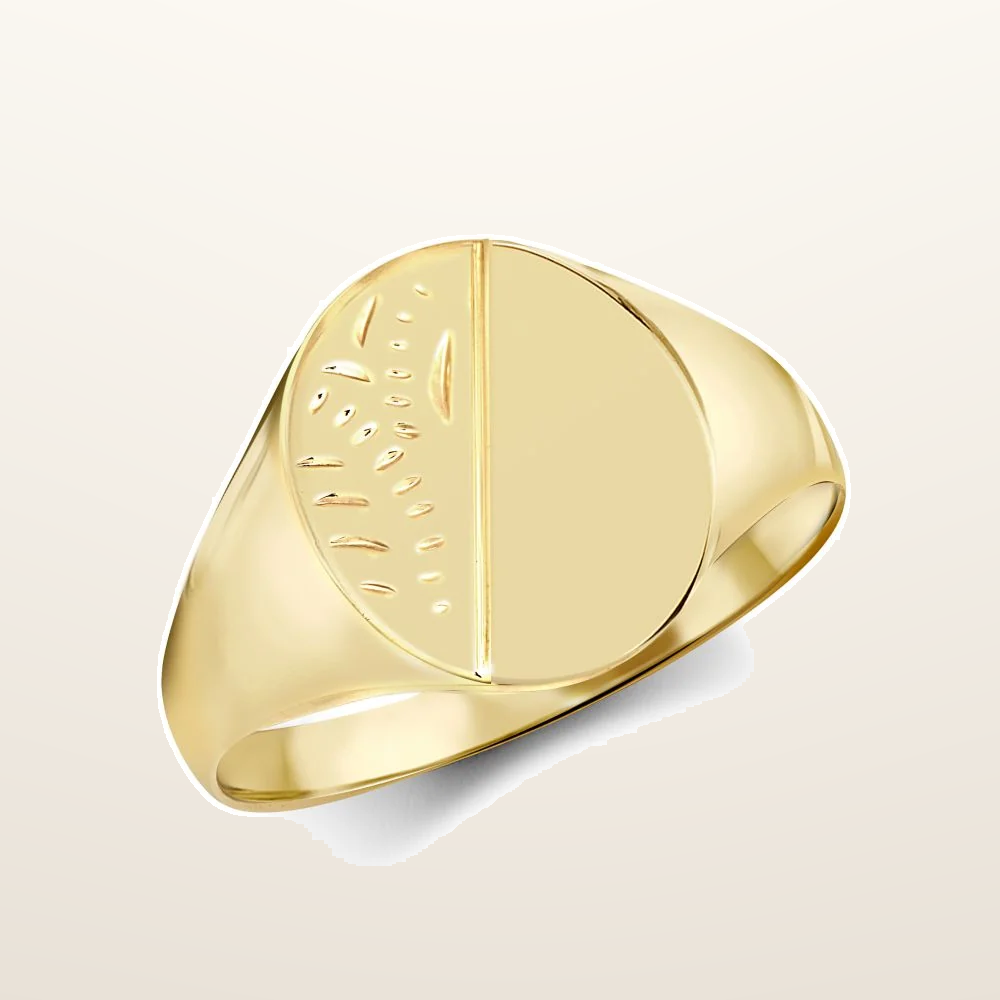 IT_ROLE:studio_clean | 9ct Yellow Gold Signet Ring