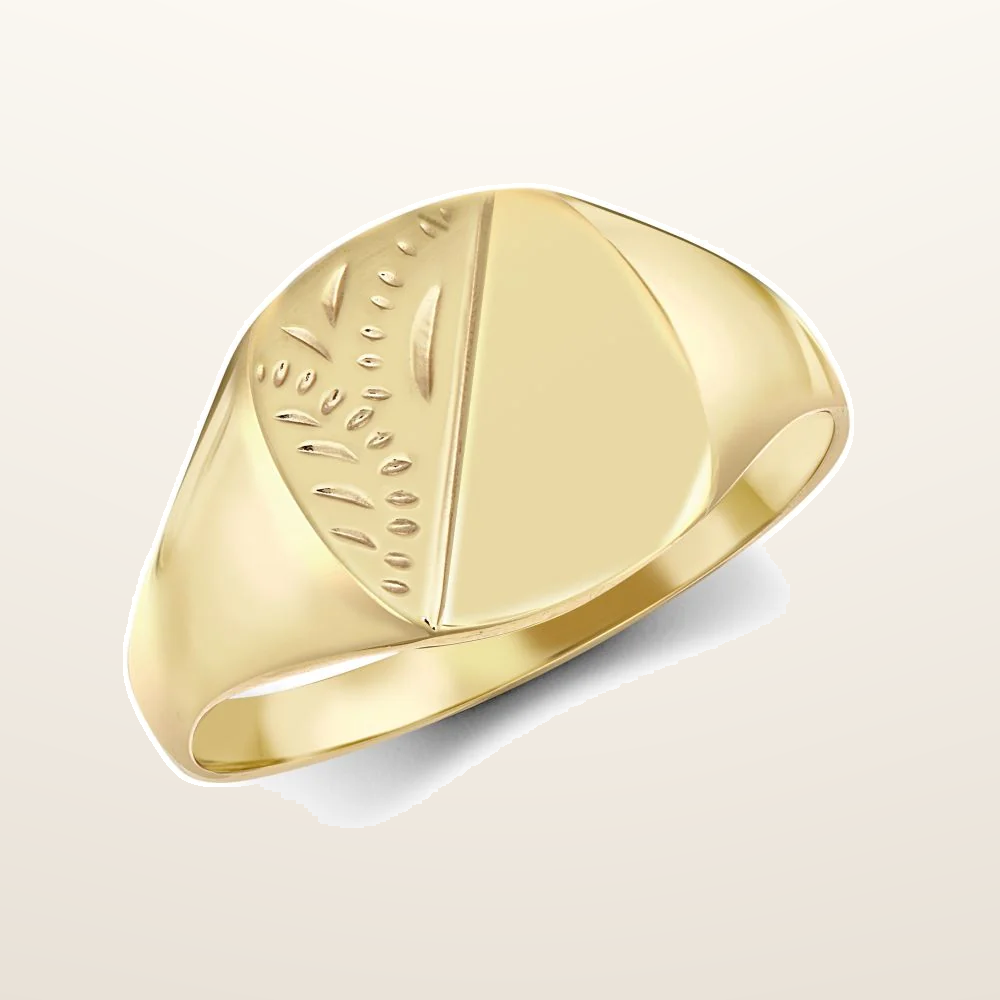 IT_ROLE:studio_clean | 9ct Yellow Gold Signet Ring