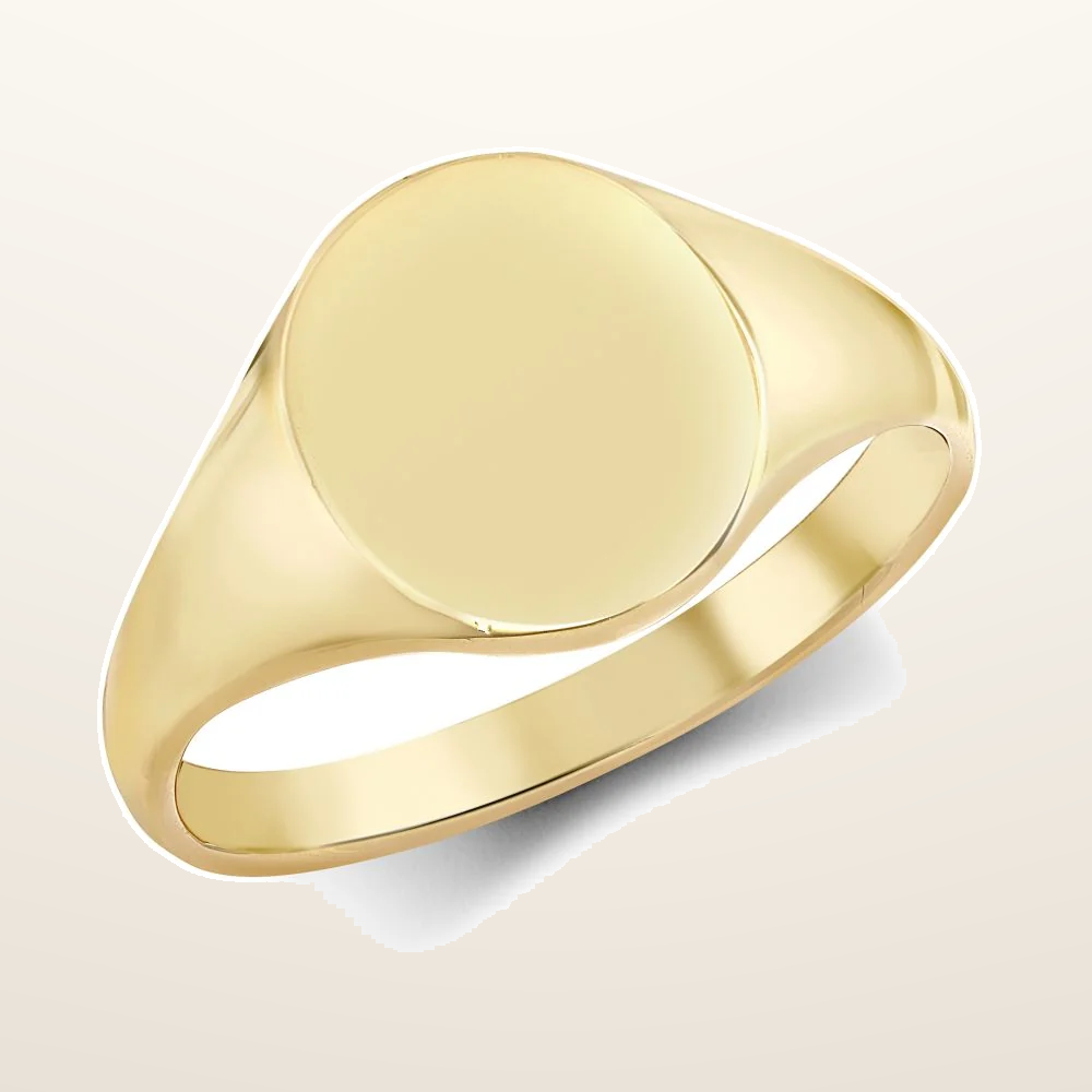 IT_ROLE:studio_clean | 9ct Yellow Gold Signet Ring