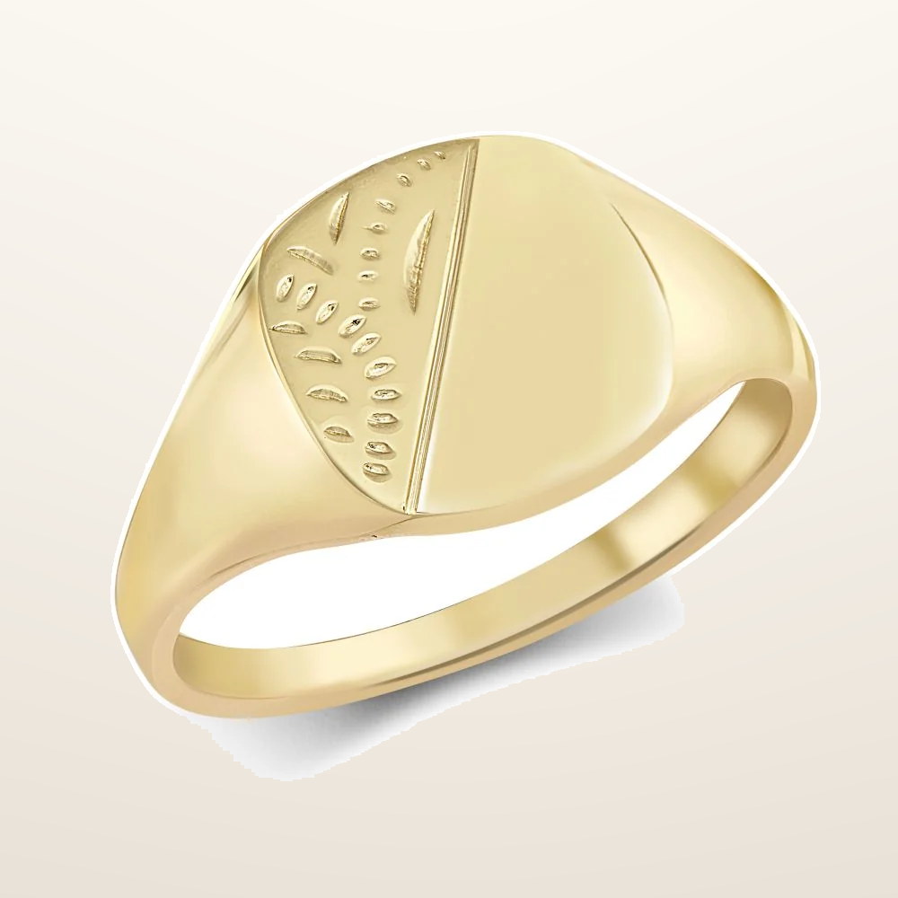 IT_ROLE:studio_clean | 9ct Yellow Gold Signet Ring