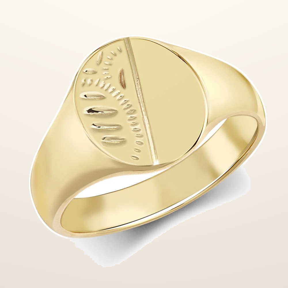 IT_ROLE:studio_clean | 9ct Yellow Gold Signet Ring