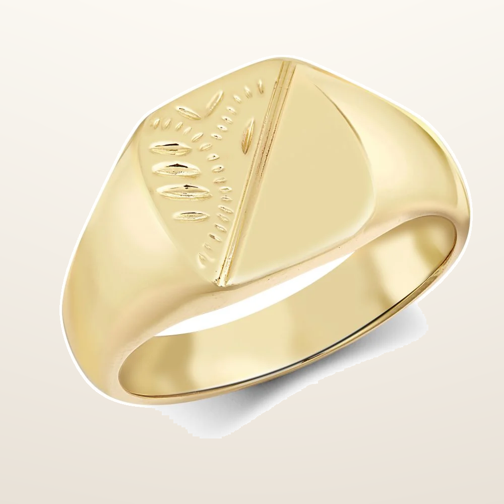 IT_ROLE:studio_clean | 9ct Yellow Gold Signet Ring