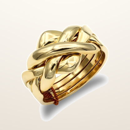IT_ROLE:studio_clean | 9ct Yellow Gold 4 Piece Puzzle Ring