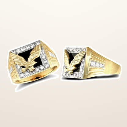 IT_ROLE:studio_clean | 9ct Yellow Gold Gents Cubic Zirconia Ring