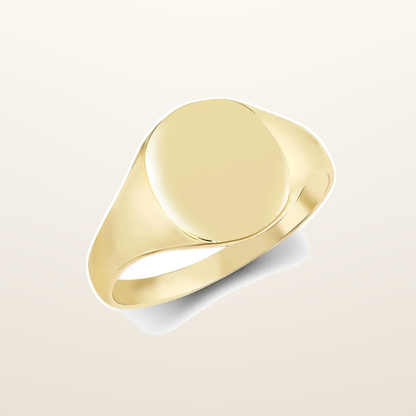 IT_ROLE:studio_clean | 9ct Yellow Gold Signet Ring Plain