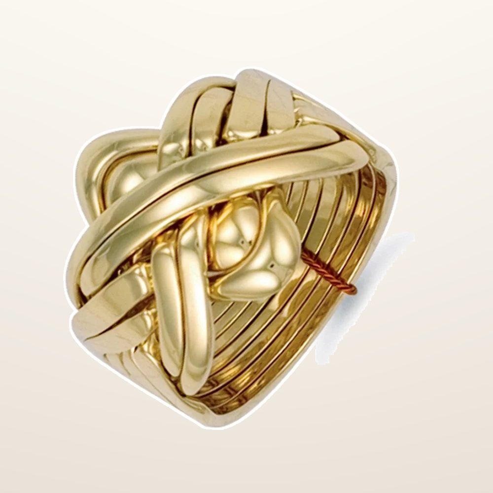IT_ROLE:studio_clean | 9ct Yellow Gold 8 Piece Puzzle Ring