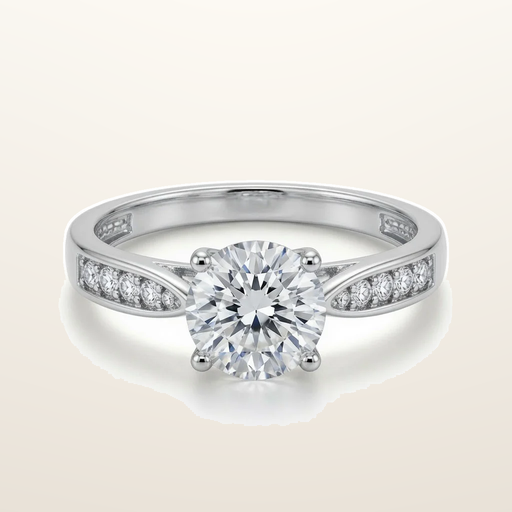 IT_ROLE:studio_clean | 9ct White Cubic Zirconia Ladies Dress Ring