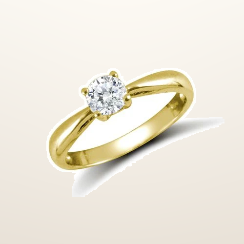 IT_ROLE:studio_clean | 9ct Yellow Rbc Cubic Zirconia Solitaire Ring
