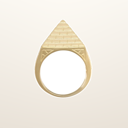 IT_ROLE:studio_clean | 9ct Yellow Gold Half Ounce Pyramid Ring