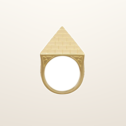 IT_ROLE:studio_clean | 9ct Yellow Gold 1.5 Ounce Pyramid Ring