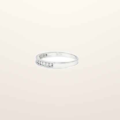 IT_ROLE:studio_clean | 9ct White Gold, Half Eternity Cubic Zirconia Ring