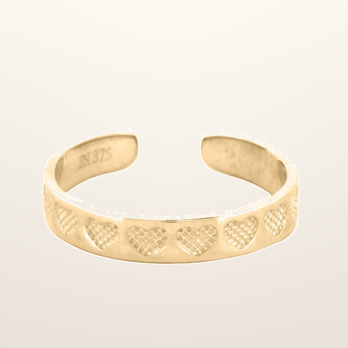 IT_ROLE:studio_clean | 9ct Yellow hearts toe ring