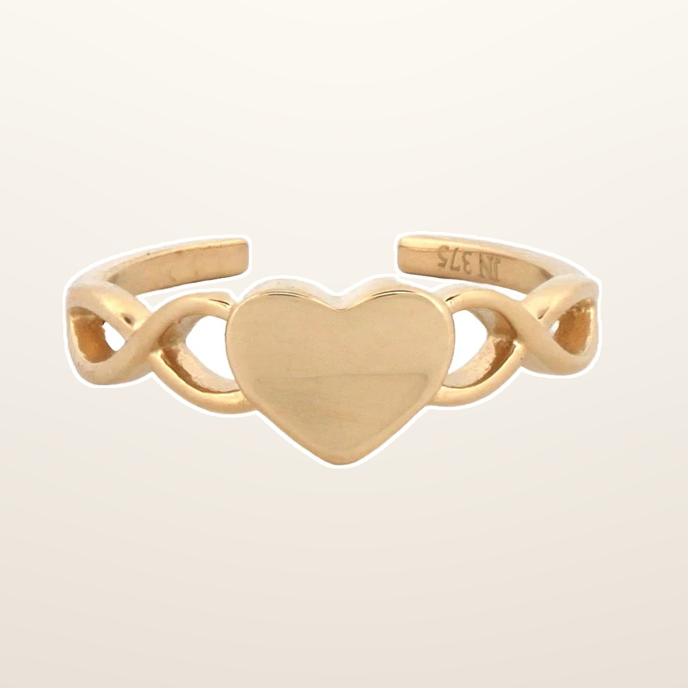 IT_ROLE:studio_clean | 9ct Yellow heart toe ring