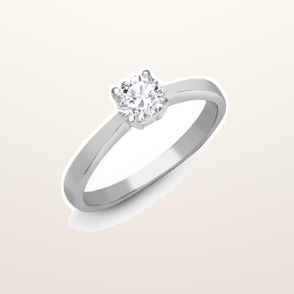 IT_ROLE:studio_clean | 18ct White Gold 25pts Solitaire Natural Diamond Ring