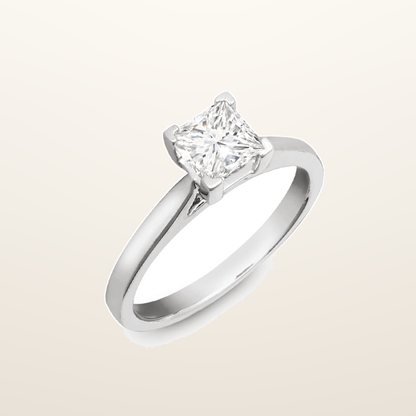 IT_ROLE:studio_clean | Platinum 25pts Solitaire Natural Diamond Wed-fit Ring