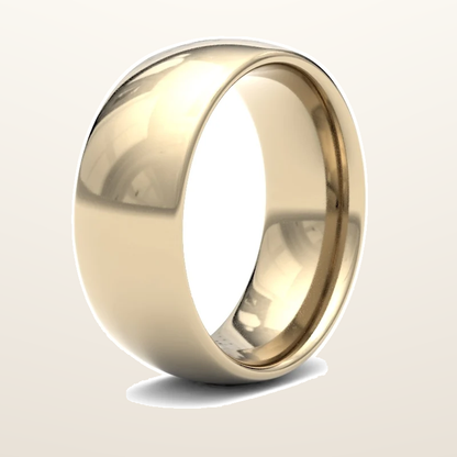 IT_ROLE:studio_clean | 9ct Yellow Gold Standard Weight Court Profile Mirror Finish Wedding Ring