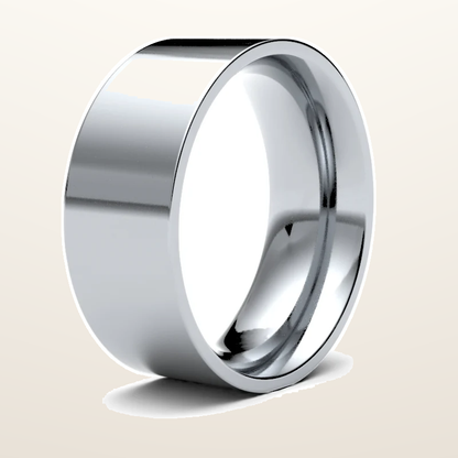 IT_ROLE:studio_clean | 9ct White Gold Standard Weight Flat Court Profile Mirror Finish Wedding Ring