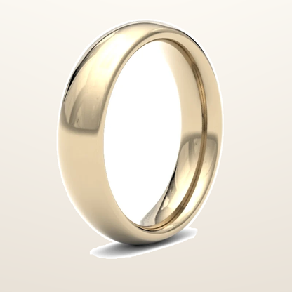 IT_ROLE:studio_clean | 9ct Yellow Gold Premium Weight Court Profile Mirror Finish Wedding Ring
