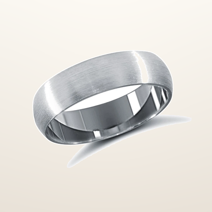 IT_ROLE:studio_clean | 9ct White Gold Standard Weight Court Profile Mirror Finish Wedding Ring