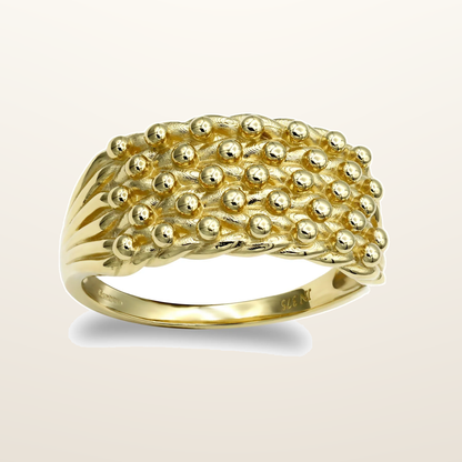 IT_ROLE:studio_clean | 925 Silver 1 Micron Gold Plated Keeper Ring