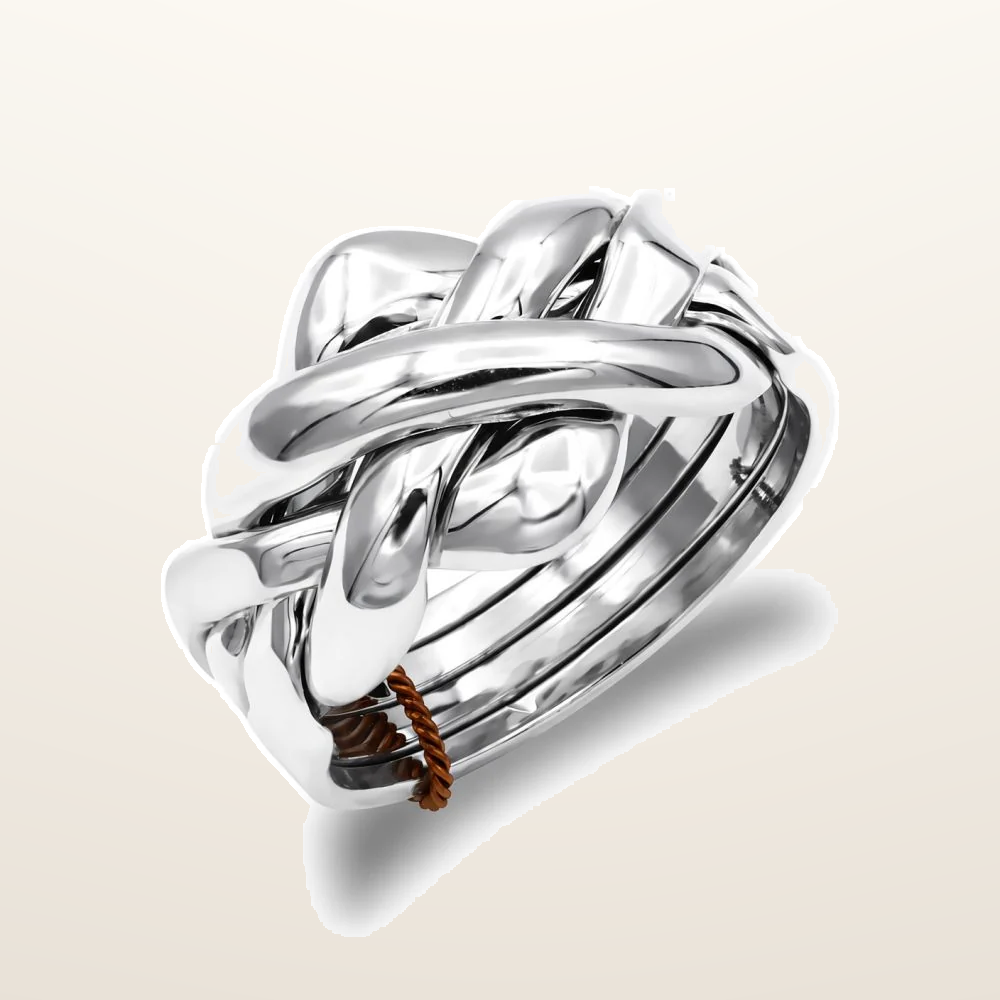 IT_ROLE:studio_clean | 925 Silver 4 piece Puzzle ring
