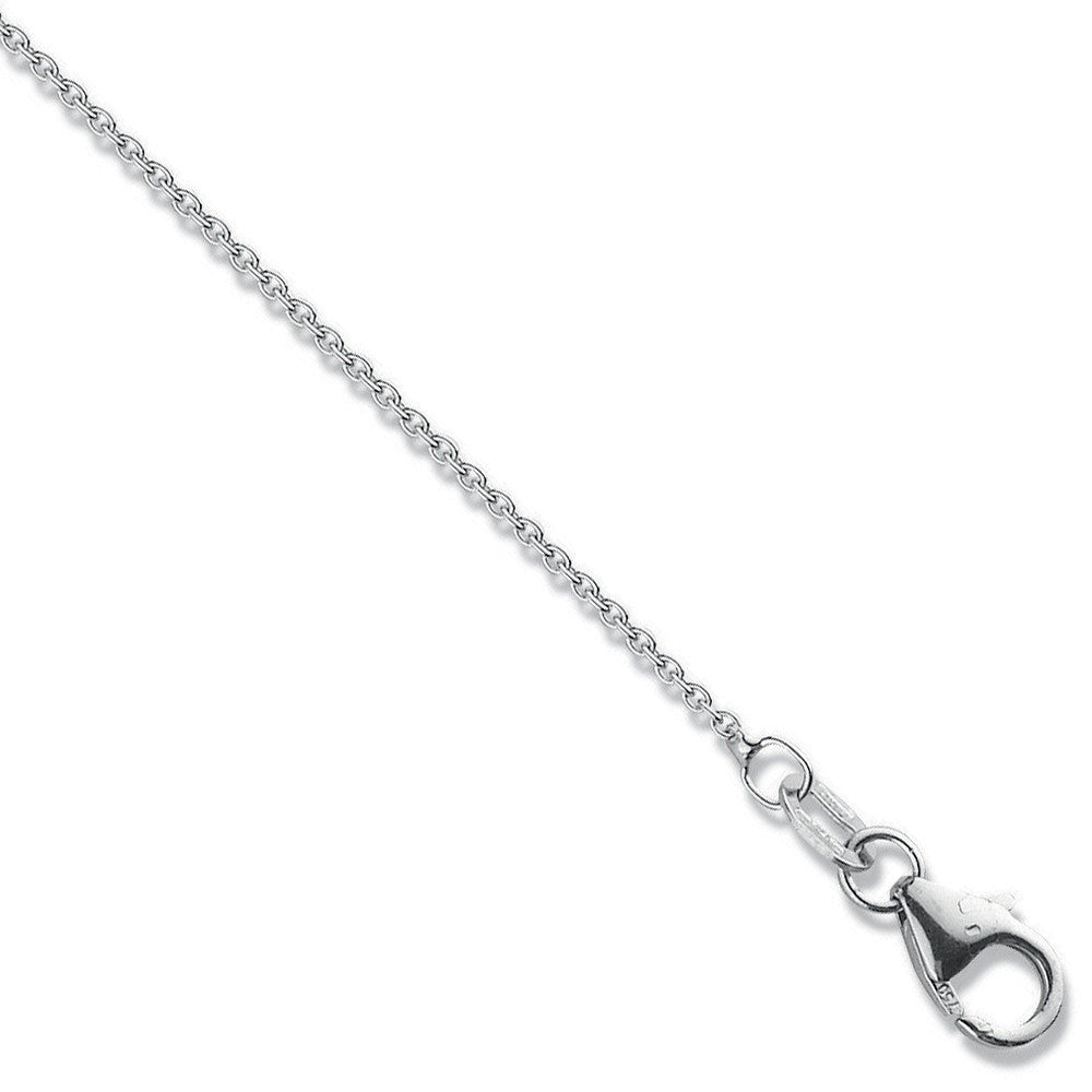 18ct White Gold 1.1mm Rolo Chain