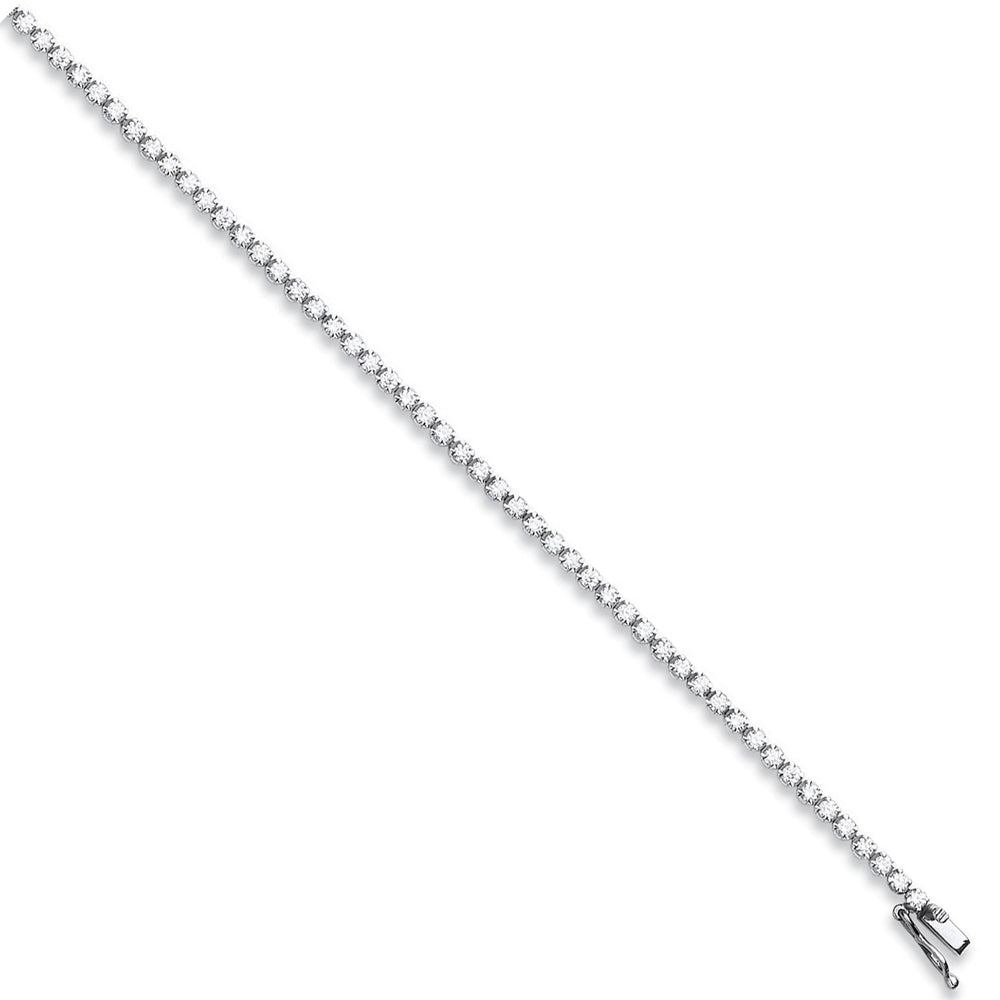 18ct White Gold 3.00ct Diamond Tennis Bracelet
