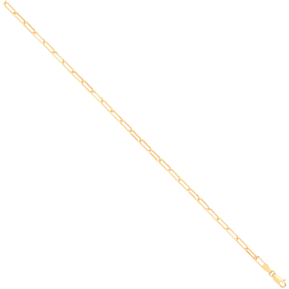 Yellow Gold 3.3mm Paper Clip Chain