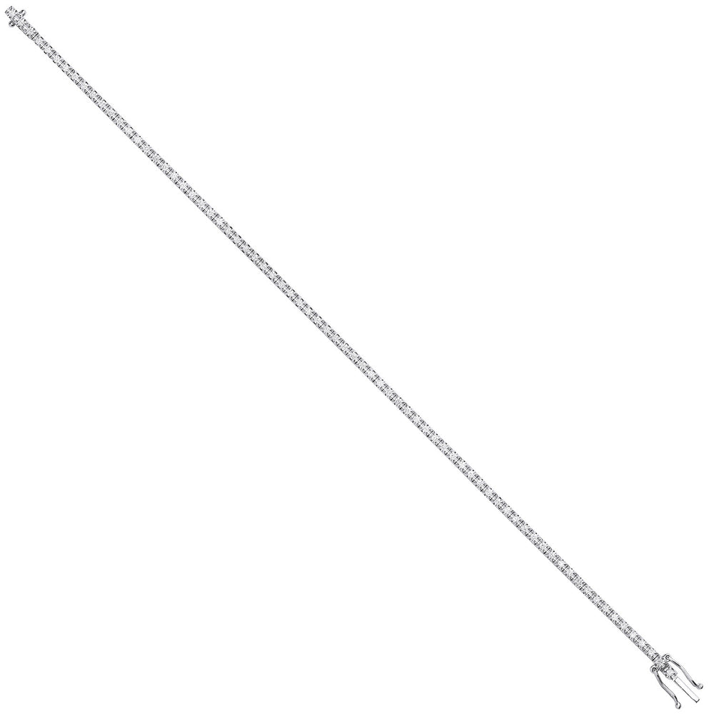 18ct illusion Set 0.75ct tennis bracelet
