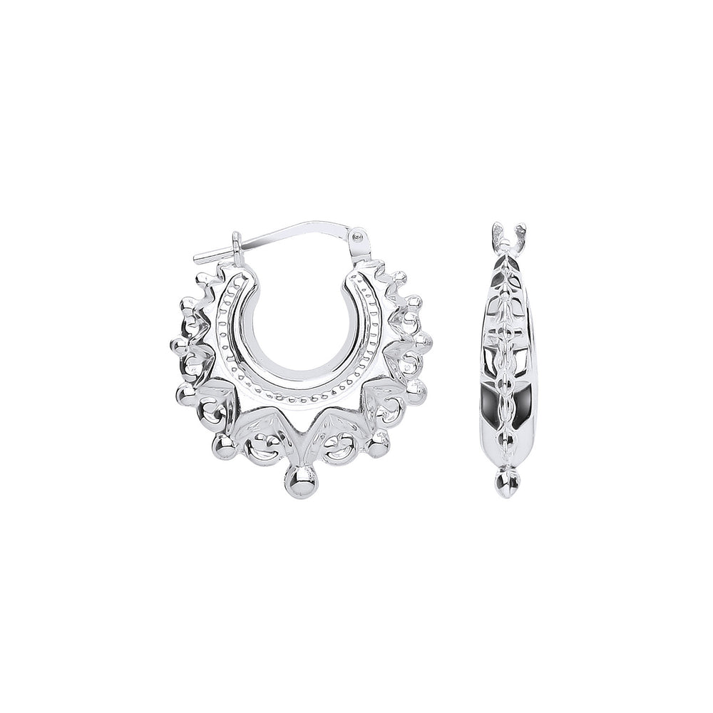Silver 20mm Fancy Creoles
