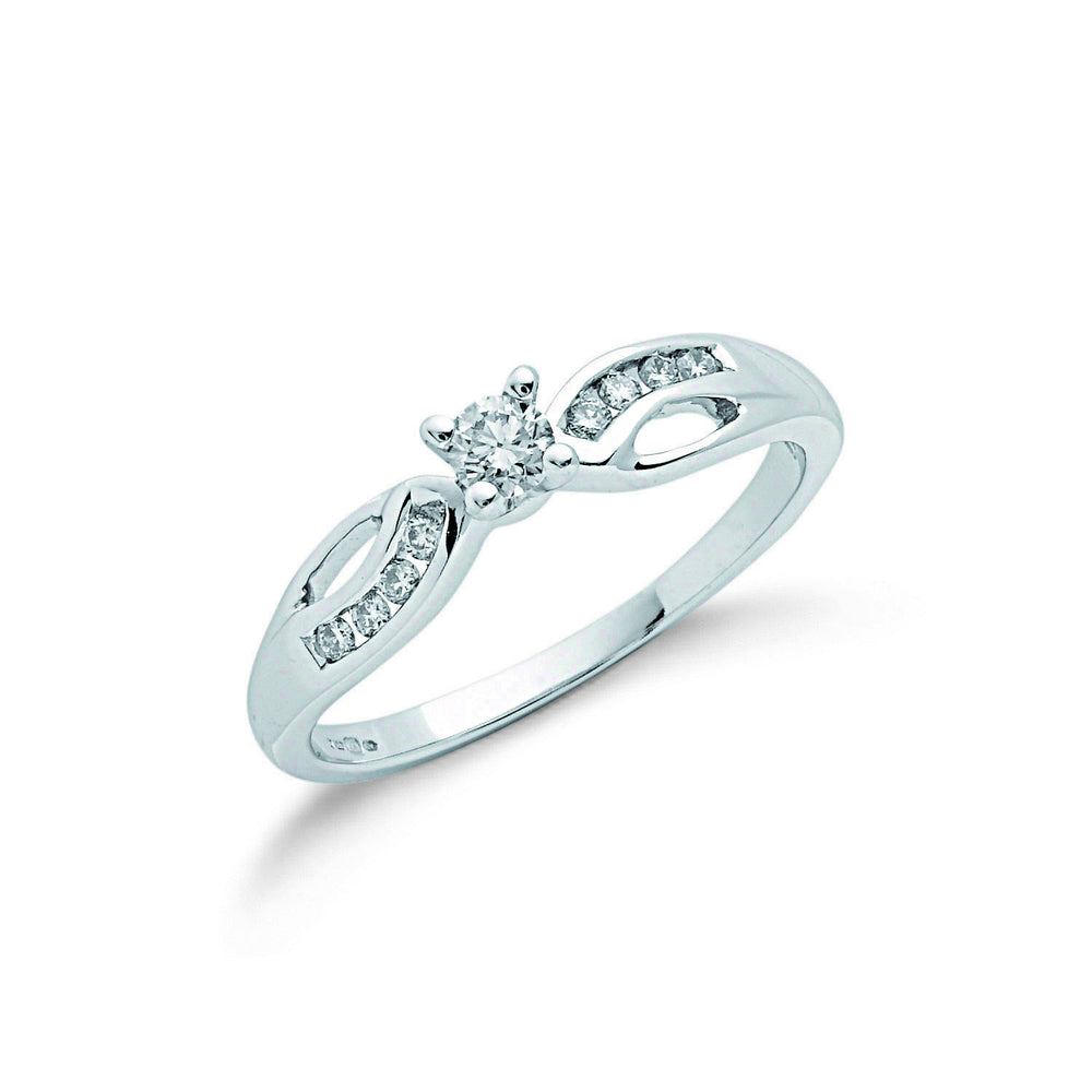 9ct White Gold 0.26ct Diamond Ring – product view