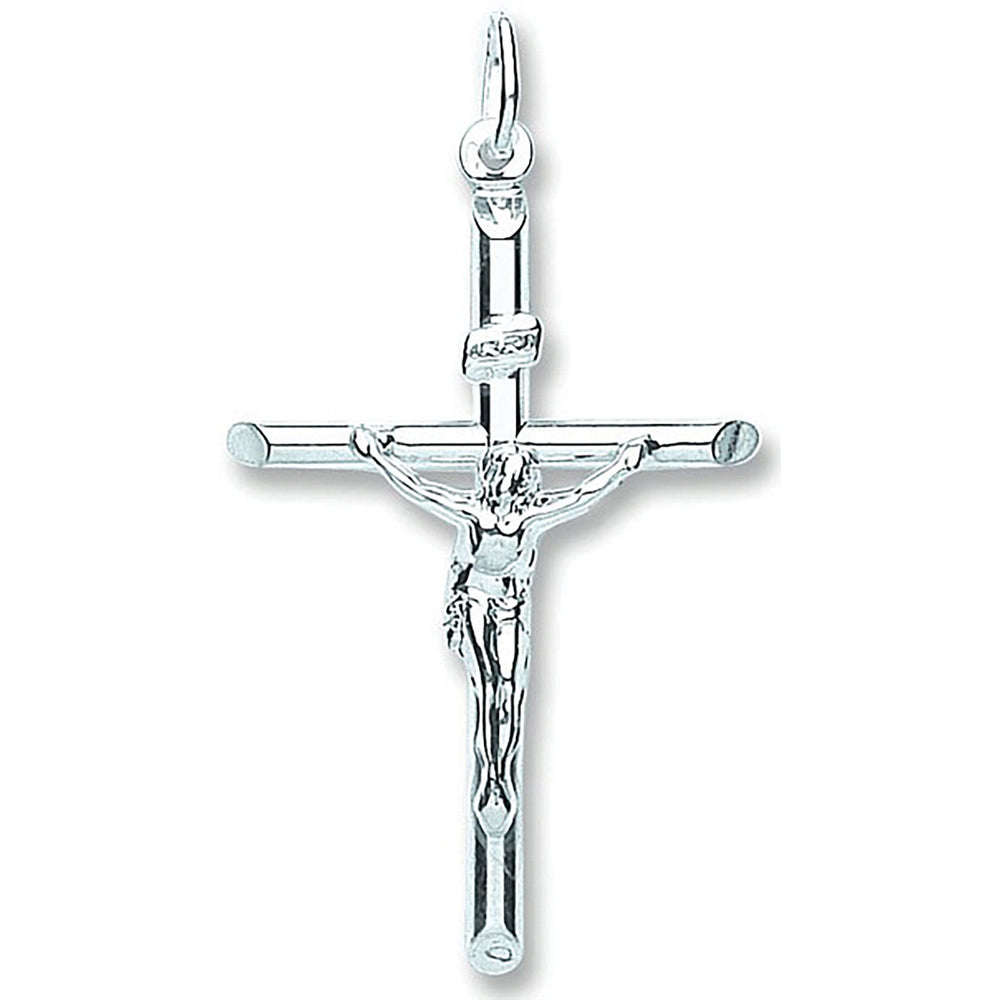 Silver Tubed Crucifix