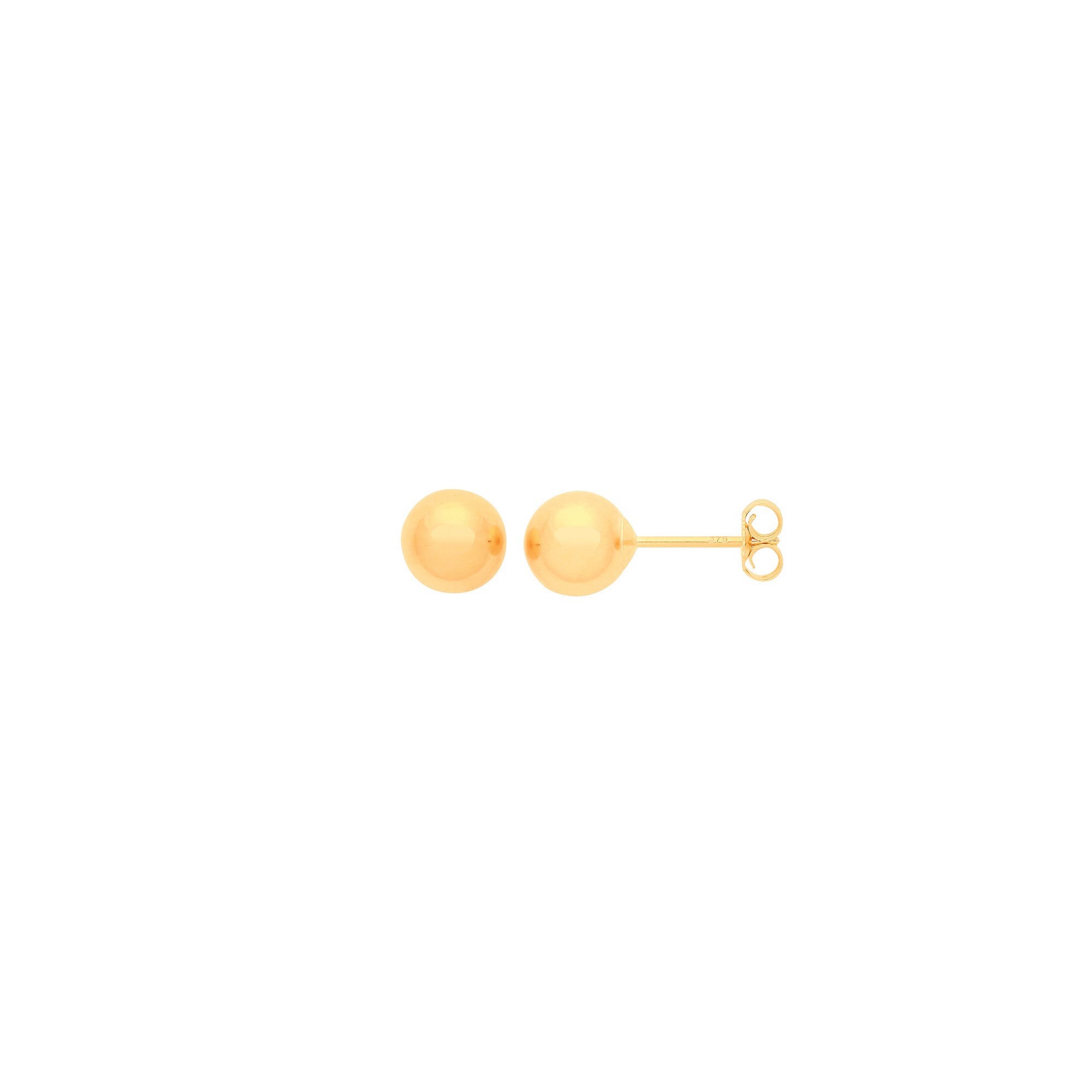9ct Yellow Gold 4mm Ball Studs