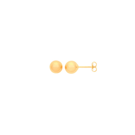 9ct Yellow Gold 4mm Ball Studs