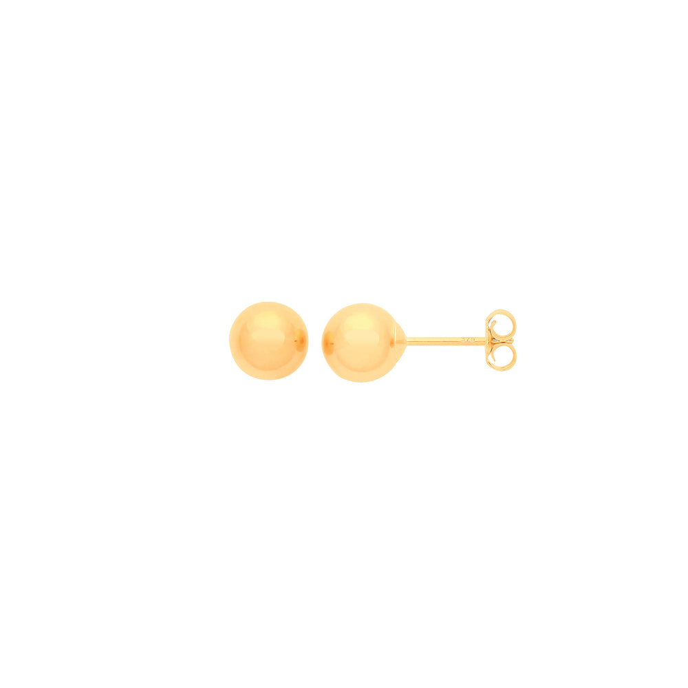 9ct Yellow Gold 5mm Ball Studs