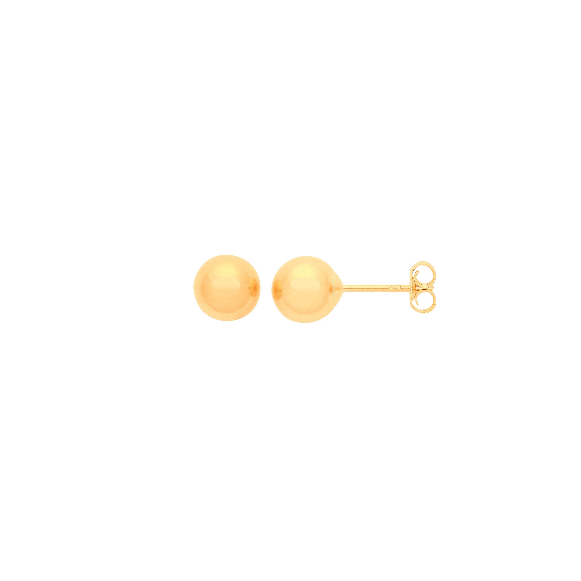 9ct Yellow Gold 5mm Ball Studs