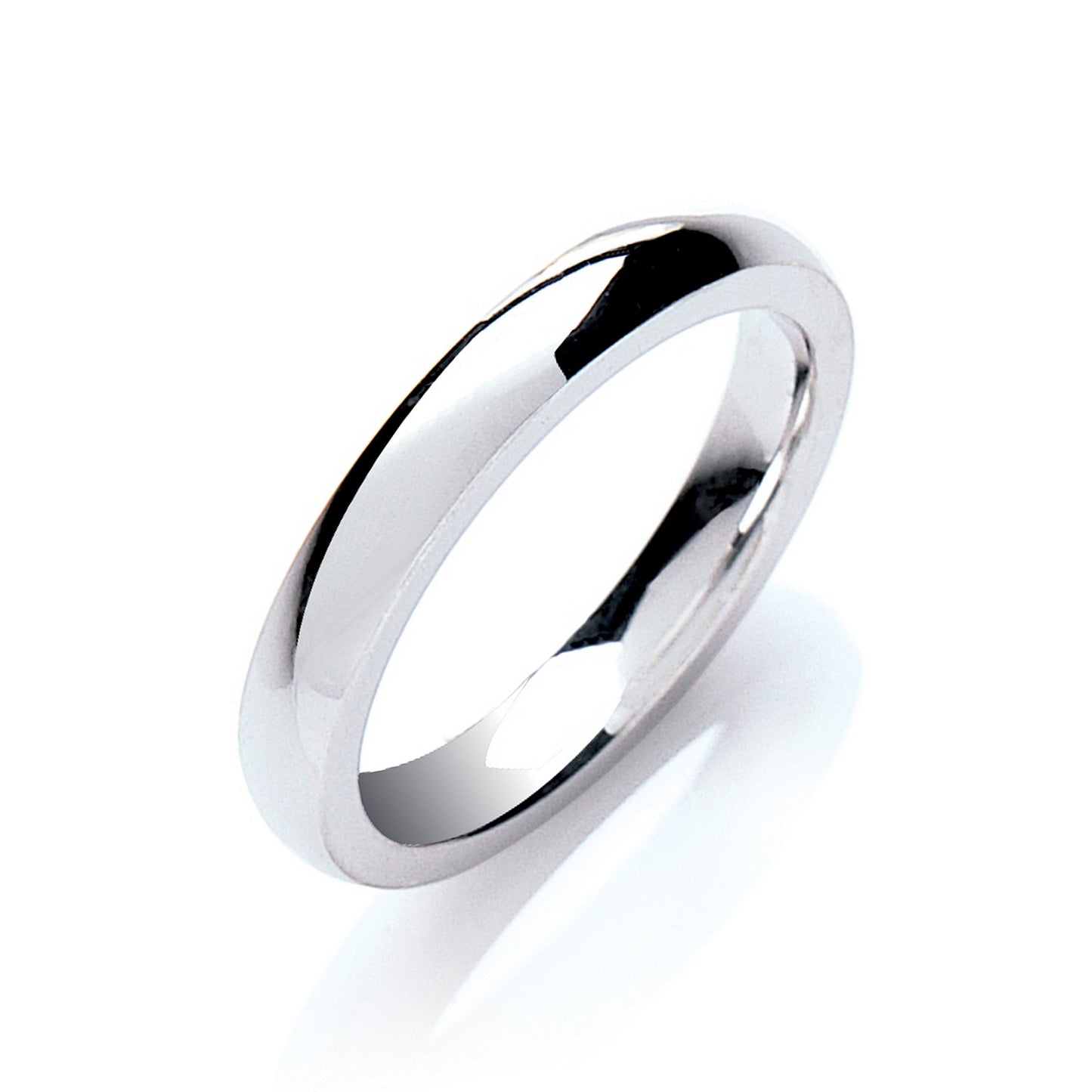 3mm Court Shape Wedding Band - Palladium 950