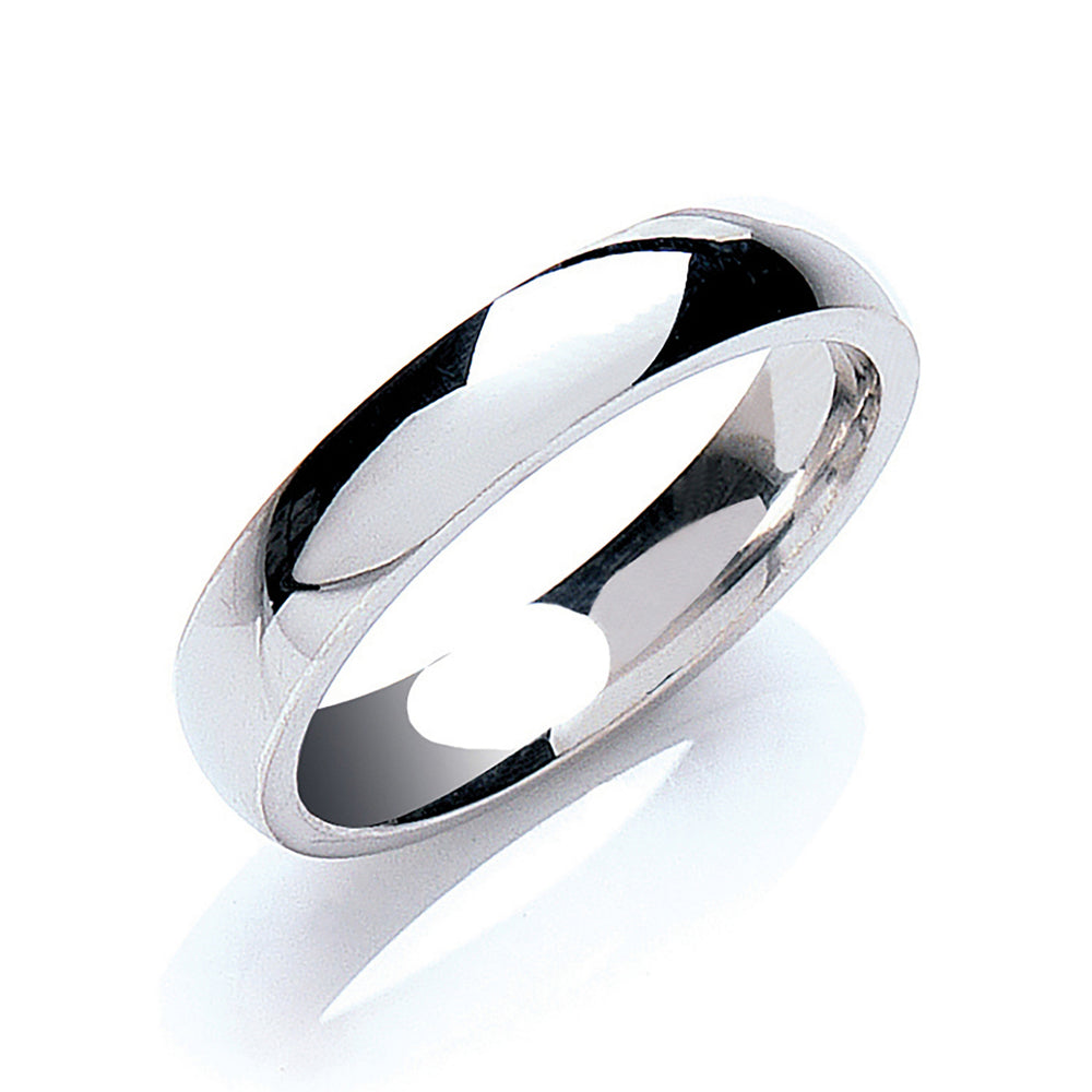 4mm Court Shape Wedding Band