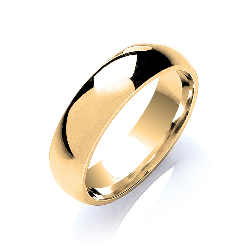 6mm Court Shape Wedding Band
