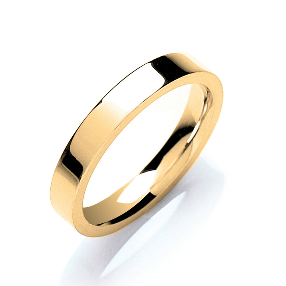 3mm Flat Court Shape Wedding Band