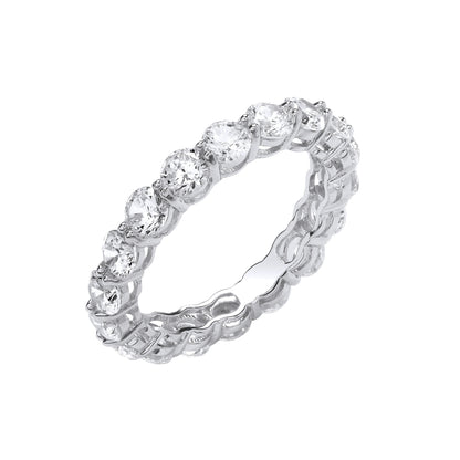 Silver Full ET Cubic Zirconia Ring