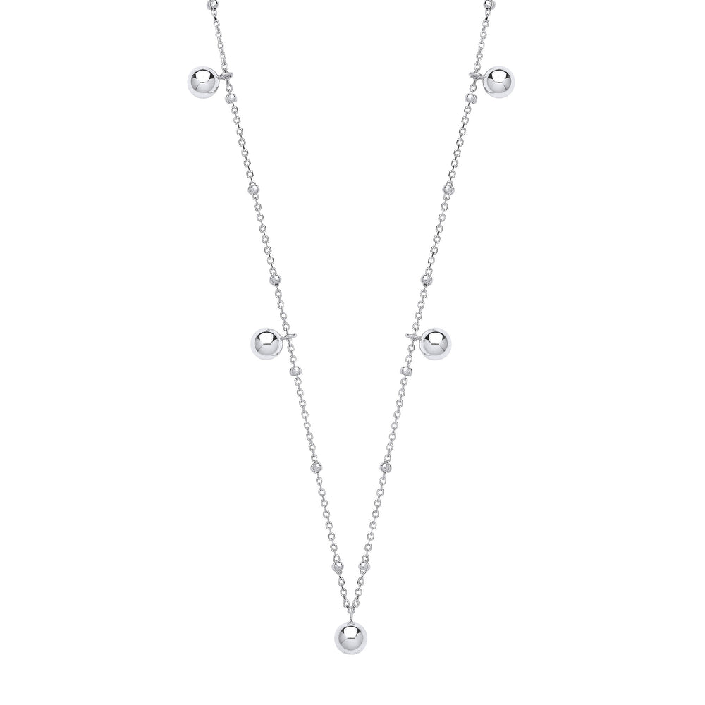 Silver Ball Necklace
