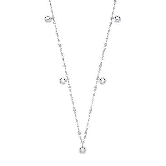 Silver Ball Necklace