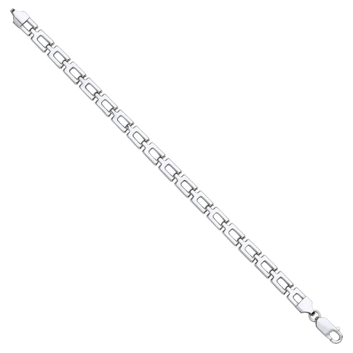 Silver 6mm Open Link Chain Bracelet