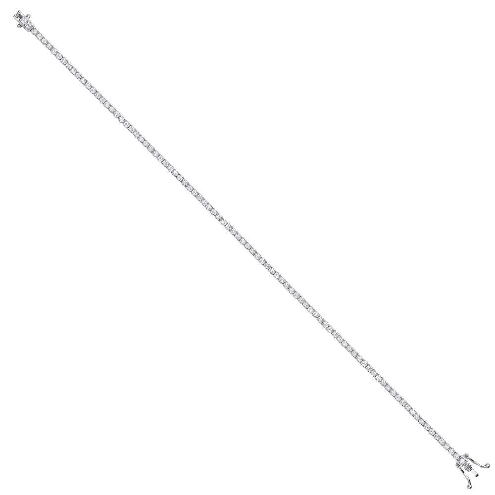 18ct White Gold 2.00ct Diamond Tennis Bracelet