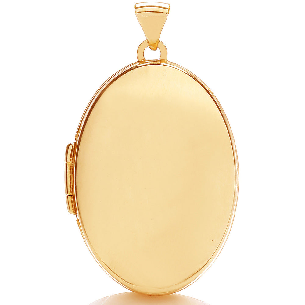 Yellow Gold Oval Plain Locket