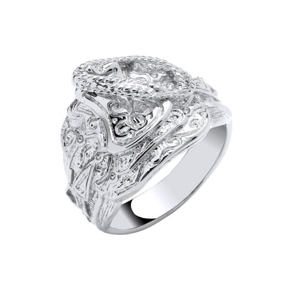 Silver Gents Saddle Ring